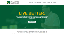 Desktop Screenshot of petersonforparkinsons.org